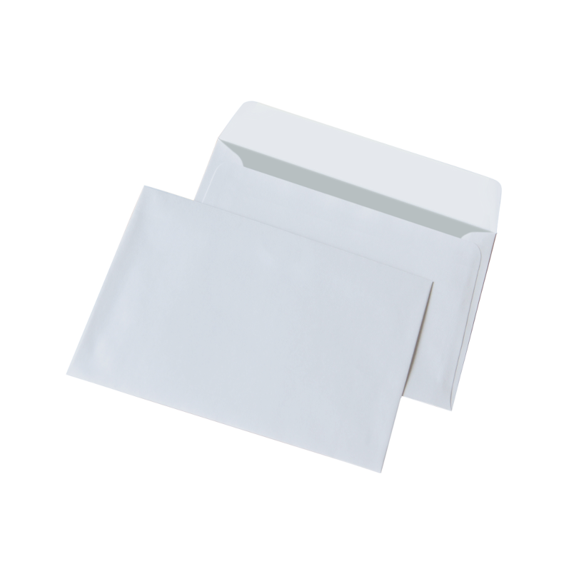 Конверт поштовий C6 (114x162 мм), МК, 0+0 білий офсет 75 г/м², 1 шт.